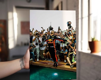 Daniel Ricciardo Monaco F1 GP Poster Print: Formula 1 Wall Art