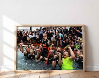 Daniel Ricciardo Monaco GP Win: Red Bull Racing F1 Poster or Canvas