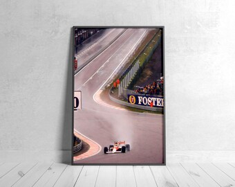 Poster Ayrton Senna Formule 1 Wall Art 03 - My Little Poster - Poster - Bureau, Chambre, Appartement