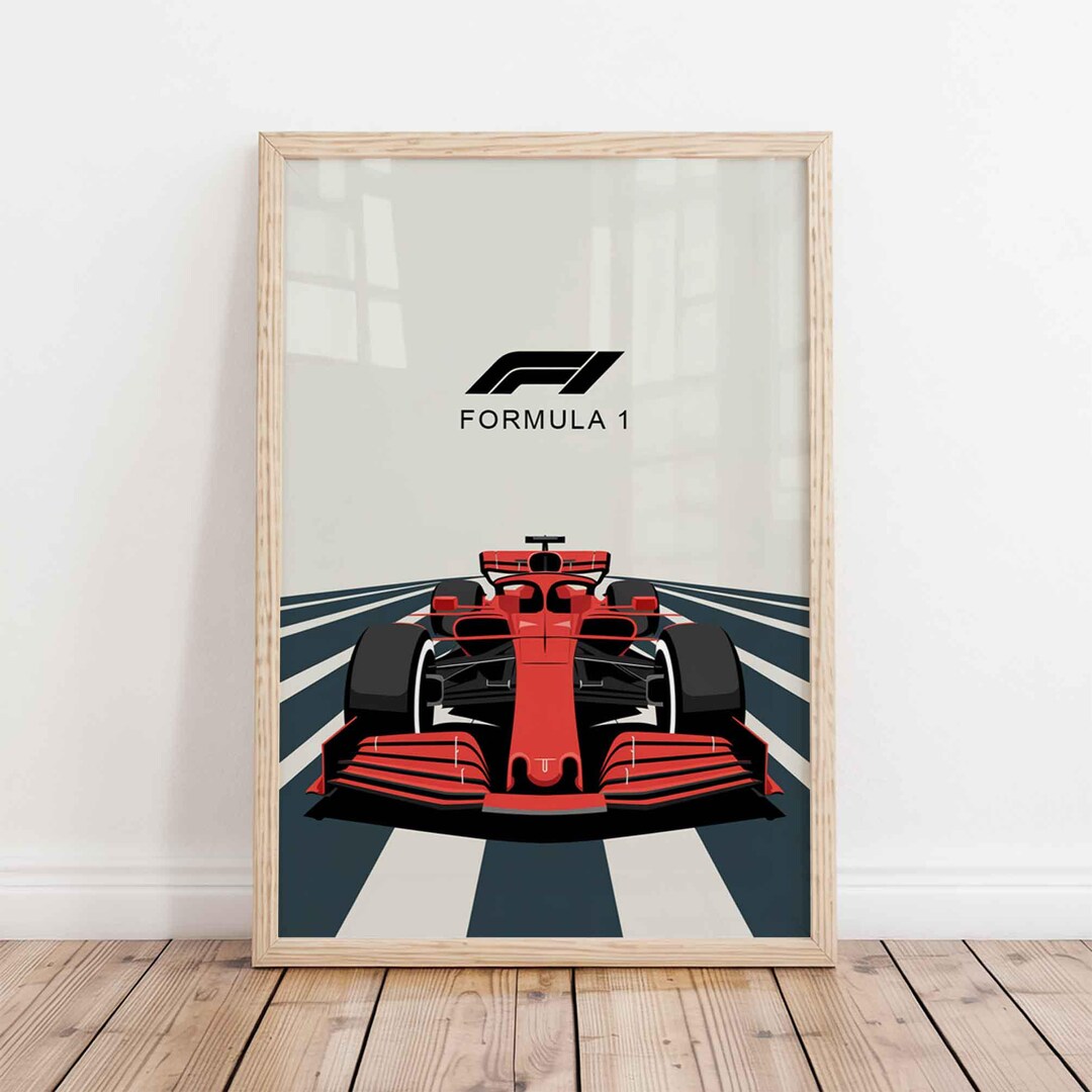 Formula One Car Racing Poster Formula 1 Car Poster Print – F1 Racing Wall Art for Fans - Etsy