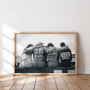 Ayrton Senna F1 Poster Print: Iconic Formula 1 Motorsport Canvas Art