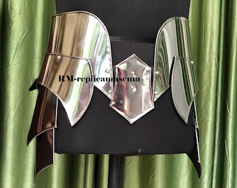 Medieval Brave Lady Armor Corset-Women's Armor Costume Tasset Belt Female Fantasy Armor LARP, Re-enactment, Cosplay Halloween Party Costume