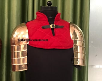 Medieval MERC Steel Pauldrons – Shoulder Armour Adult Size LARP SCA, Roleplay, Cosplay, Fantasy Halloween Costumes Pair of Shoulder Guard