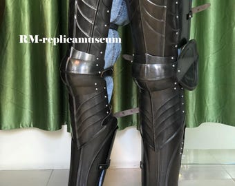Dark Nazgul Leg Armor Full Set Wearable Knight Thigh Guard Lower