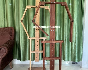 Medieval Full Suit of Armor Wooden Display Stand Heavy Base Handmade Decorative Rack Armor Costume Cosplay LARP SCA Knight Armor Reenactment