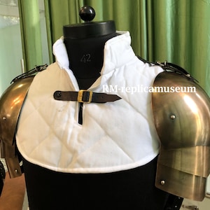 Medieval Pauldron Set Pair Plate Armor Steel Real Adult Size Arm Shoulder Pauldrons Set Viking Crusader Costume for men women Battle Ready