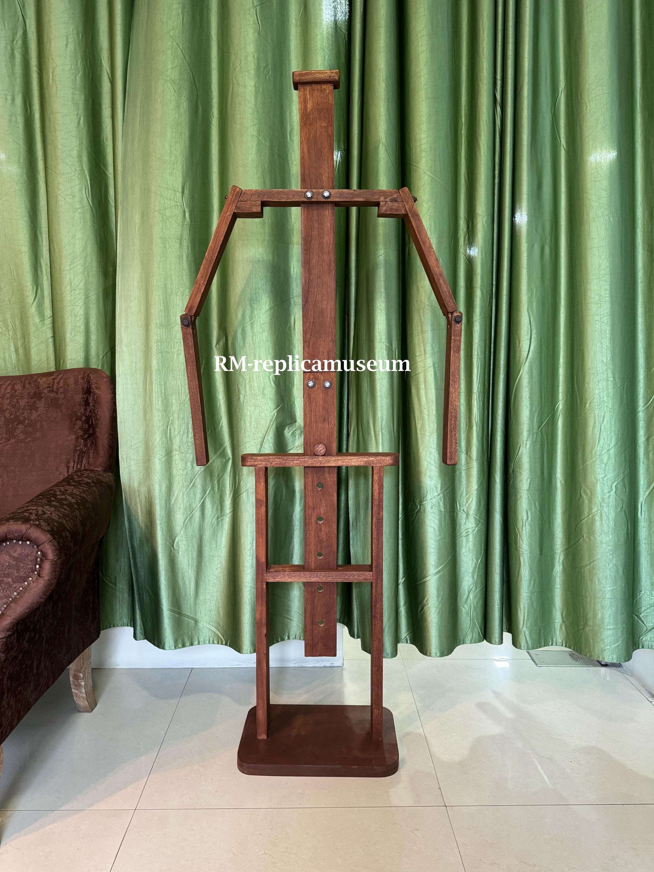 Larp Rope Rack Medieval Full Suit of Armor Wooden Display Stand Heavy Base Handmade ...
