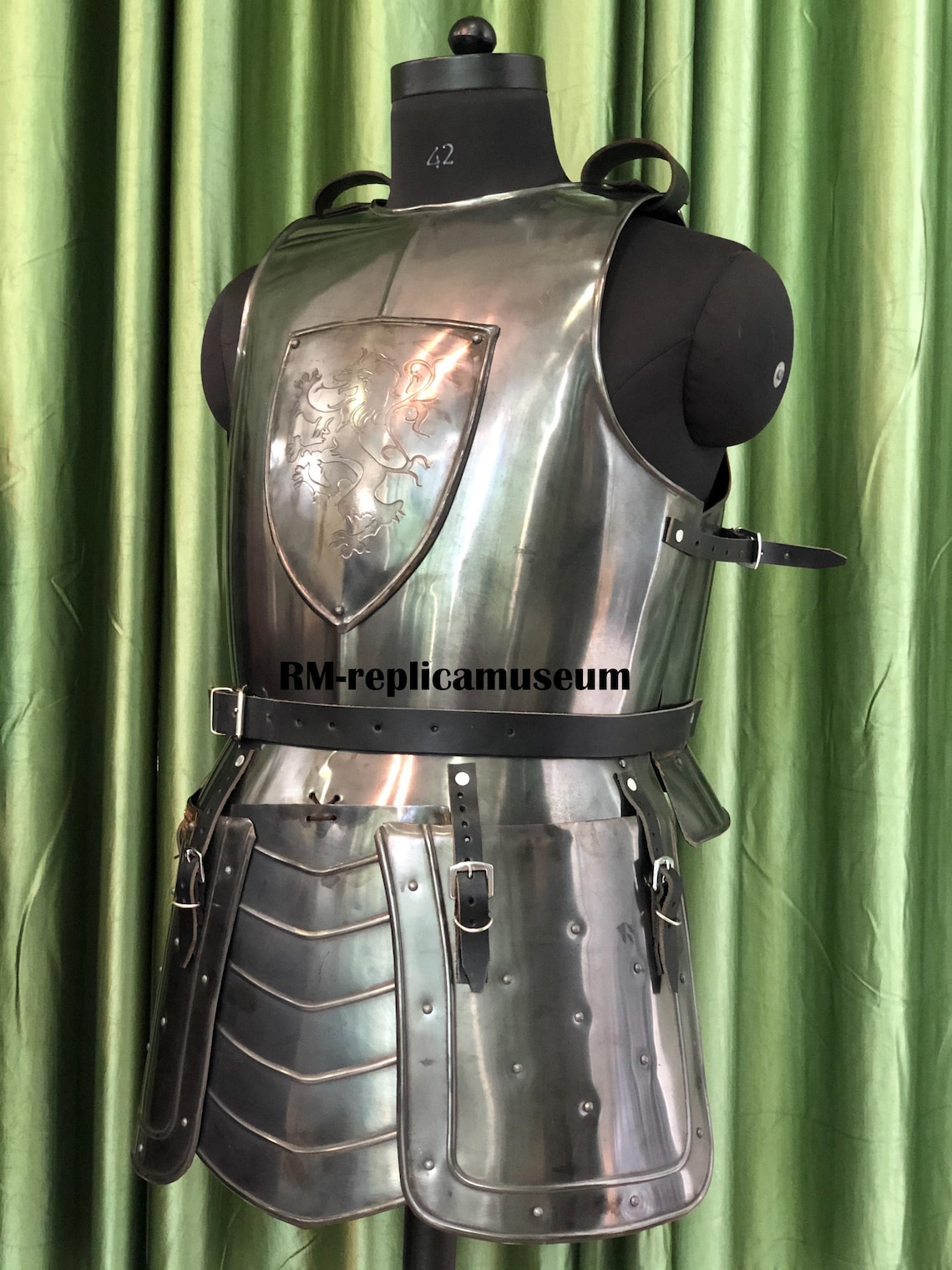 Medieval Armor Breastplate Backplate W/tasset Belt Knight Armor Suit ...