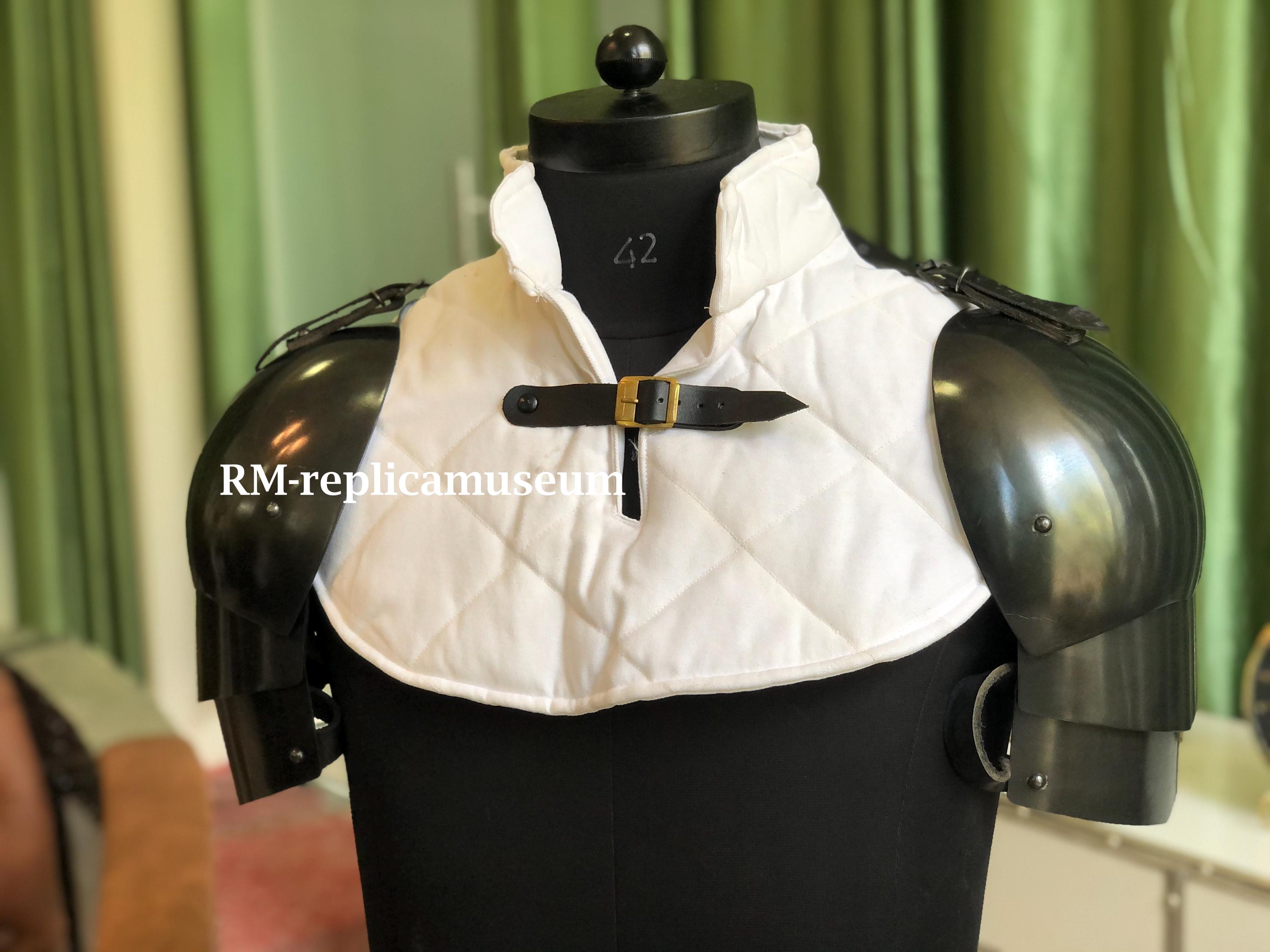 Medieval Pauldron Set Pair Plate Armor Steel Real Adult Size Arm ...