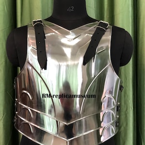 LARP Medieval Steel Armor Full Cuirass Breastplate Backplate Adult Size Body Plate Armor Historical Reenactment Cosplay Halloween Costume