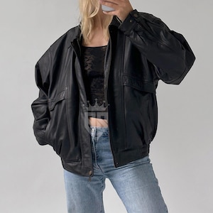 Handmade Women Leather Jacket Lambskin Leather Biker Moto Style Women&#39;s Coat