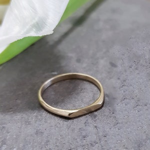Gold bar ring, Solid gold ring, Wedding bands women, Gold rings for women, 14K Signet ring, Pinky ring, Gold pinky ring, , Pinky ring women