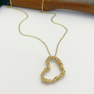 Gold heart necklace, Layered necklace, Gold filled necklace, Gold pendant necklace, Dainty gold necklace, Gold pendant necklace, Boho