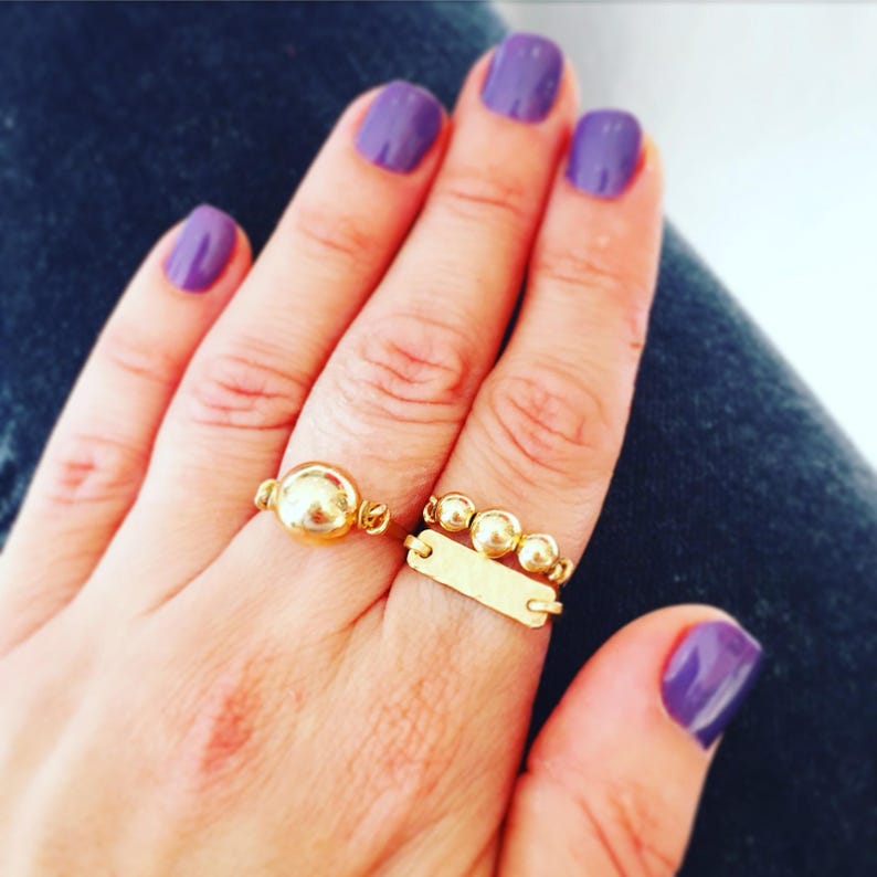 Minimalist Jewelry Gold Ring Minimalist Ring Stacked Gold - Etsy