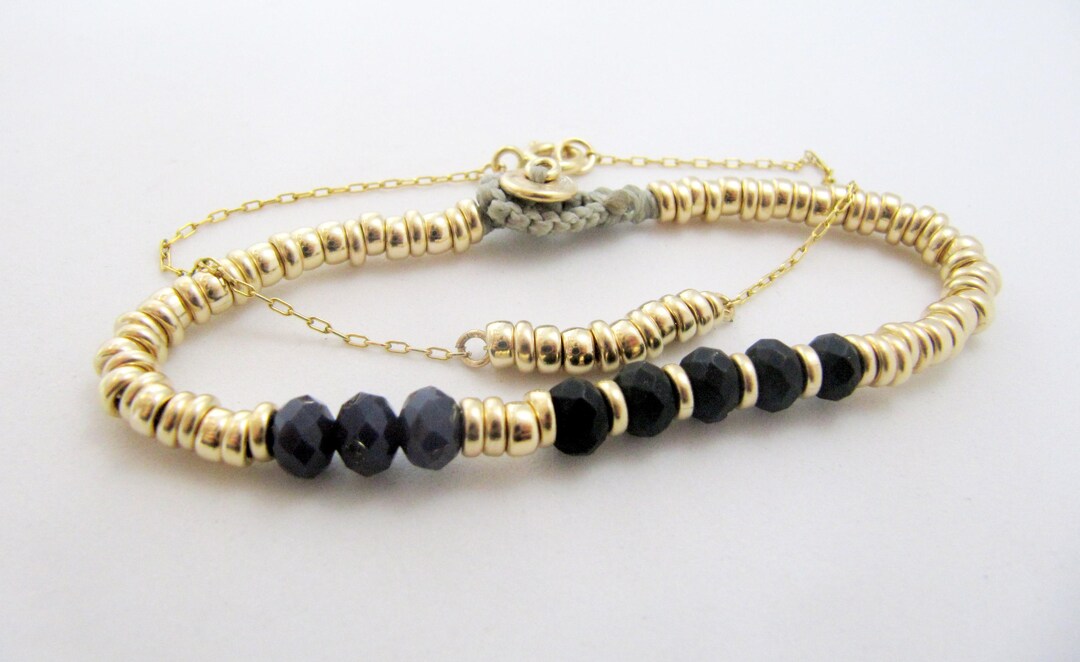 Bracelet Set Gold Bracelets Gold Bracelets Set Gold and - Etsy Israel