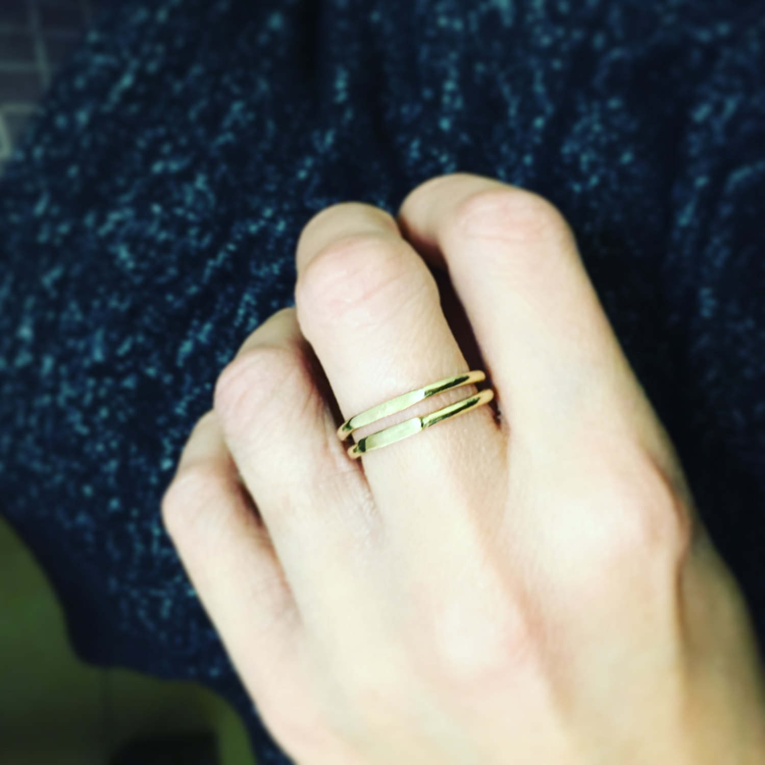 Wedding Bands Women Dainty Wedding Ring Minimalist Gold Etsy