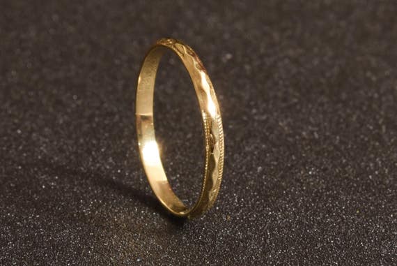 Wedding Bands Women Boho Wedding Band Rings For Women Etsy