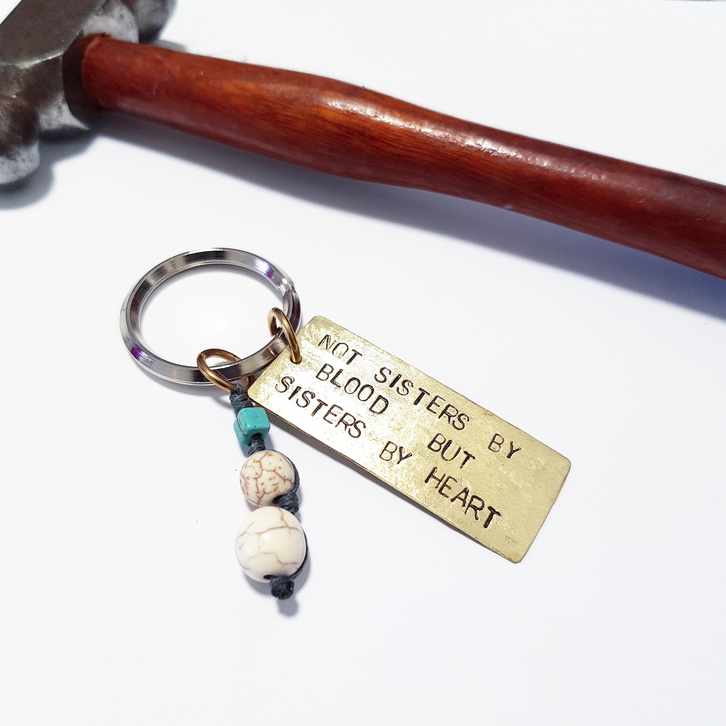 Bff gift Key chain for women Friendship jewelry Quote Etsy
