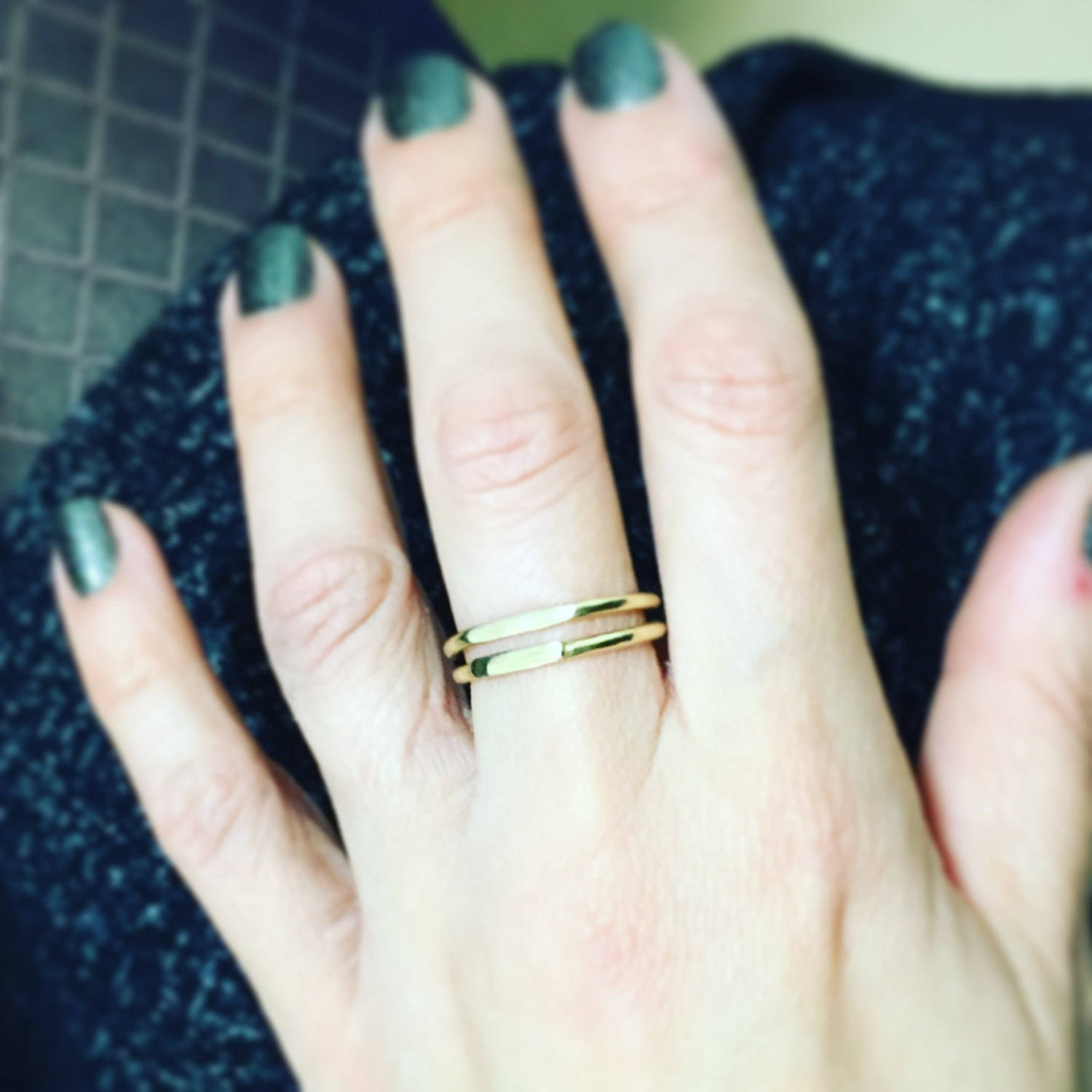 Wedding Bands Women Dainty Wedding Ring Minimalist Gold Etsy
