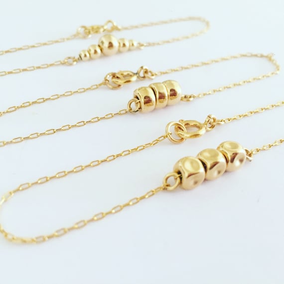 Gold bracelets, Bracelet set, Layered bracelets, Gold beaded bracelets, Gold filled bracelets, Gold bracelet set, Dainty bracelet, Nuggets