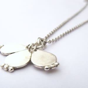 Layered necklace, Silver necklace, Silver layered necklace, Long silver necklace, Unique silver necklace, Boho silver necklace, Pendant
