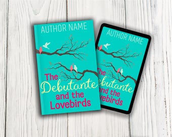 Portada de libro ilustrada prediseñada con temática de enamorados, diseño histórico para San Valentín (lista para KDP, descarga PNG)