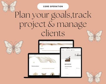 Notion Business Planner Template | Project & Task Organizer | Small Biz Dashboard | Productivity System | Digital Entrepreneur Tool