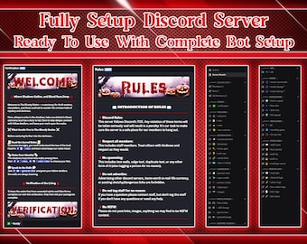 Gothic Horror Discord Server | Fully Set Up with Bots & Features | Ready-to-Use Community