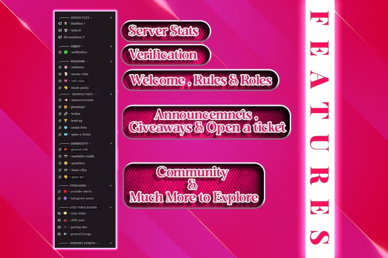Blush Haven Discord Server: Ready-to-Use Community Hub image 4