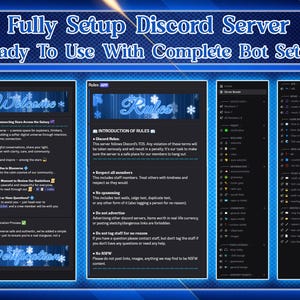 Blueverse Discord Server | Fully Set Up with Bots & Features | Ready-to-Use Community or Aesthetic Hub