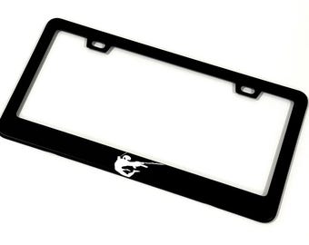 Cadre de plaque d'immatriculation Spiderman « Acier inoxydable noir » Accessoires de voiture | Courses | Super-héros