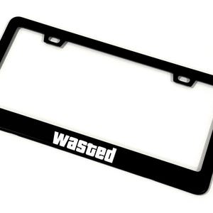 &quot;Wasted &quot;&quot;Canvas&quot;&quot;-Nummernschildrahmen &quot;&quot;Black Stainless Steel&quot;&quot; Zubehör | Spiele | GTA | Auto