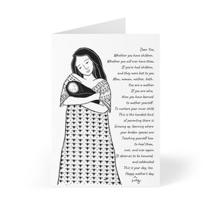 Self Mother's Day Alternative Mother's Day Inner Child Wenskaarten (8 pc's)