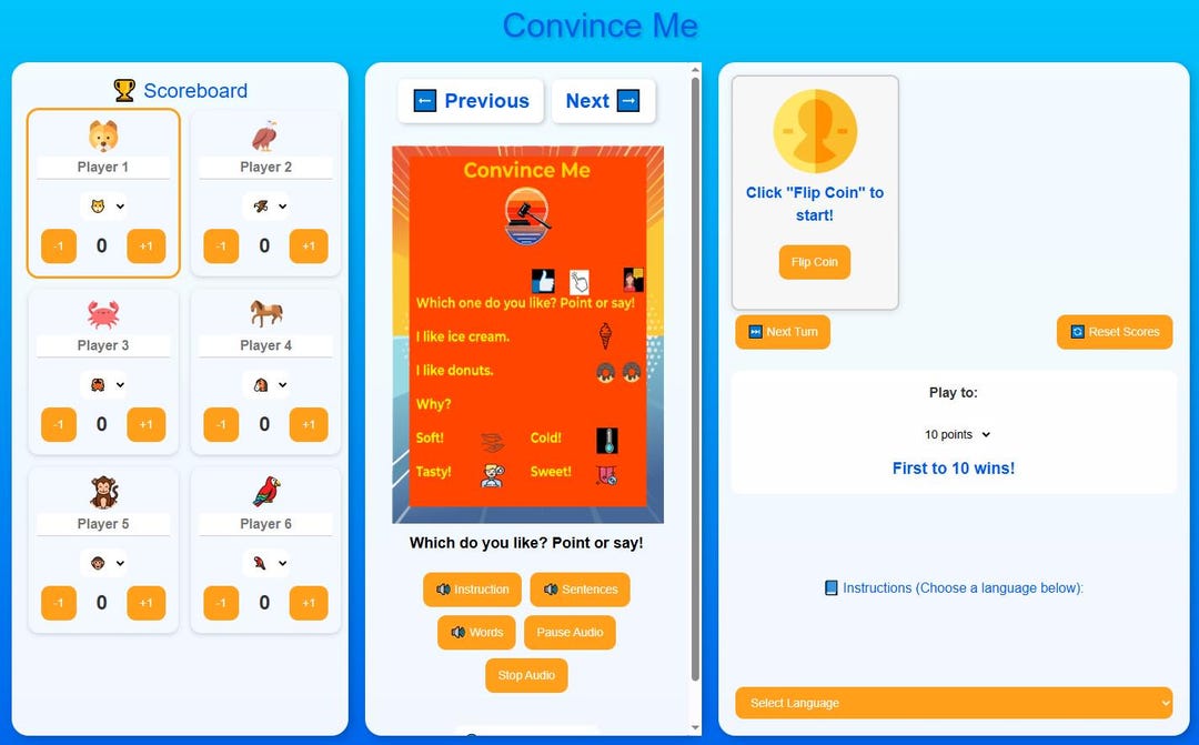Web App Game Convince Me – Opinion-based ESL Mini Web App Game - Etsy