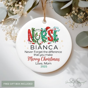 Nurse Ornament,New Nurse Gift,Graduation Ornament,Nurse Graduation Ornament,RN Gift,BSN Gift,Nursing Graduation Gift,Graduation Gift MS24