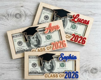 Graduation Money Holder Personalized,Graduation Gift,Class of 2026,High School Graduation,Gift for Graduates,High School Senior MS87