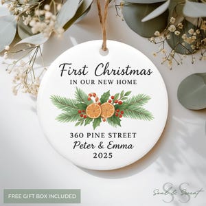 First Christmas in Our New Home Ornament,First Home Christmas Ornament,New House Ornament Gift H10