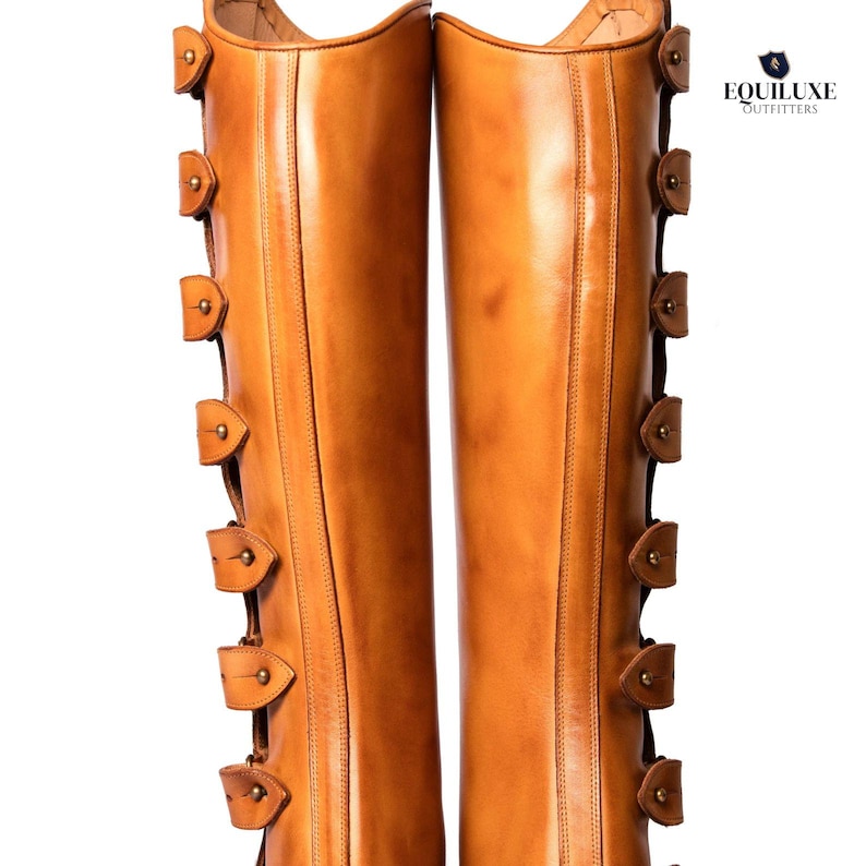 Full leg protection gaiters for polo and horseback riding