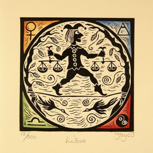 Tarjeta Libra Zodiac