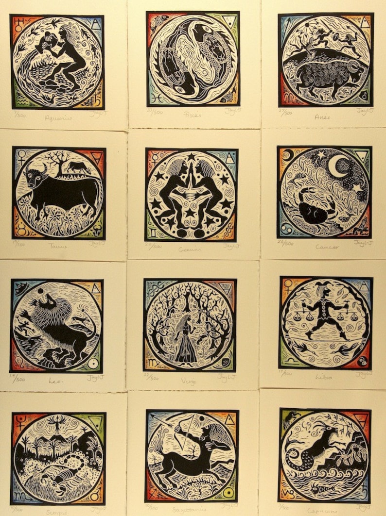 Taurus Zodiac card | Etsy