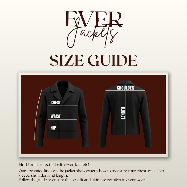 Ever Jackets Size Guide