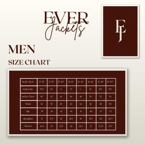 Ever Jackets Men's Size Chart