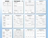 Editable Order Forms Bundle, Small Business Templates (Canva)