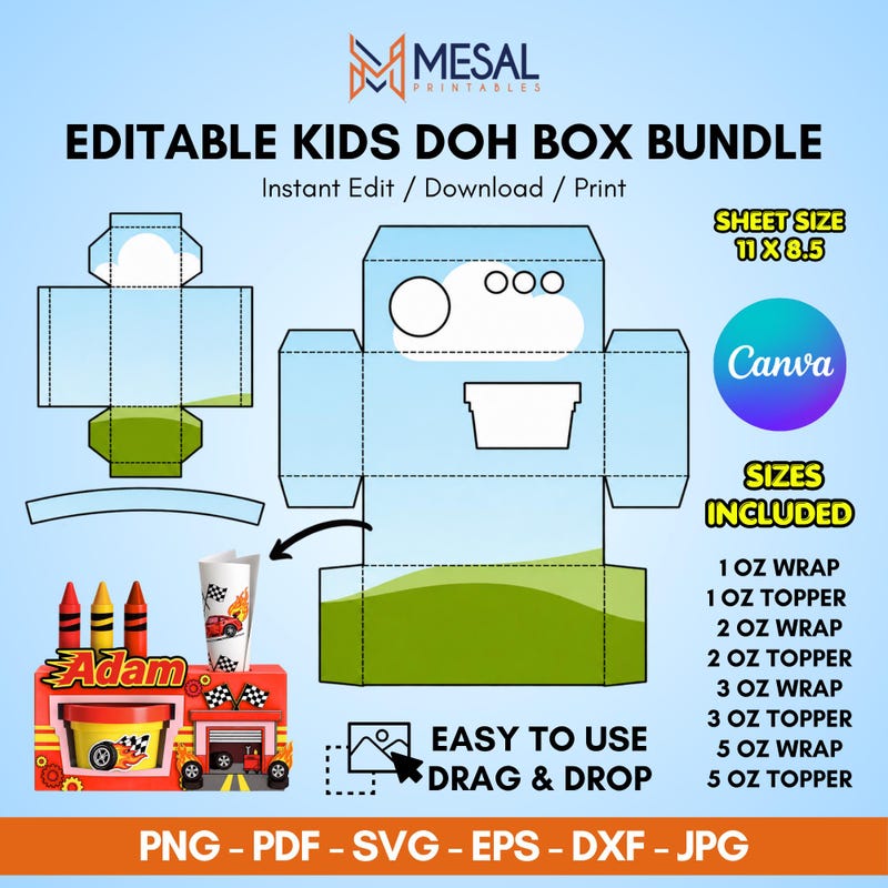 Sensory Box Activity Happy Box Play Doh - Etsy