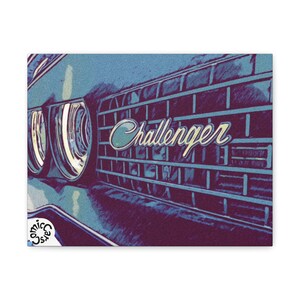 Modern Muscle Car Matte Canvas Wall Art, Car Decor, Automotive Gift, Vintage Home Decor, Birthday Present, Man Cave Wall Art