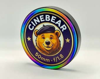 Custom UV Printed Aluminum Lens Cap | Personalized Photographer Gift