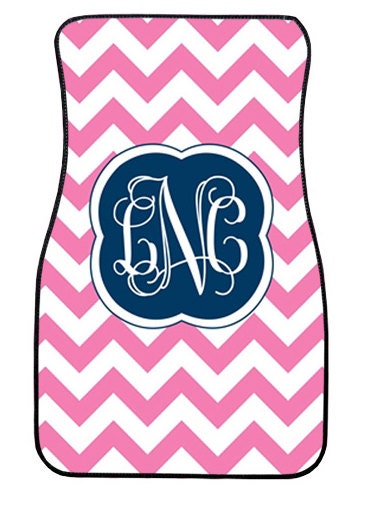 Personalized Car Mats Monogrammed Chevron Floor Mats