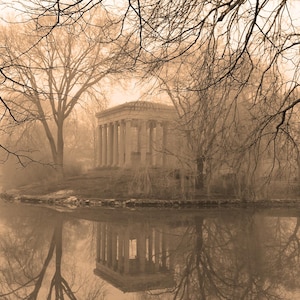 Cemetery Photo, Framed 11 X 14, Graceland Cemetery, Chicago, Potter Palmer Grave