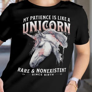 Sarcastic Unicorn T-Shirt: Funny Mental Health Tee