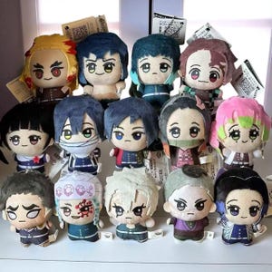 10cm Anime Demon Slayer Plush Stuffed Doll, Cute Gift for Fans
